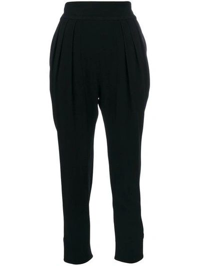 Shop Givenchy Cropped Tailored Trousers In Black