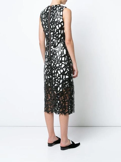 lacquered lace dress