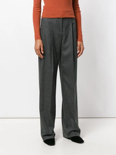 Shop Jil Sander Pleated Wide Leg Trousers