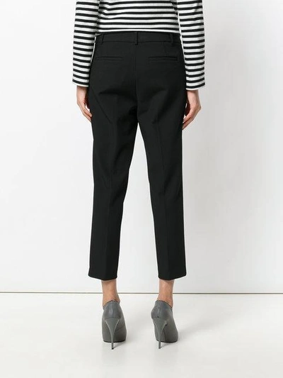 Shop Michael Kors Cropped Trousers In Black