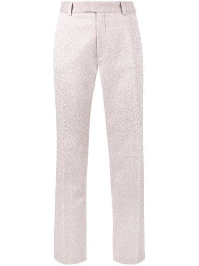 Shop Jour/né Lurex Straight Trousers In Pink