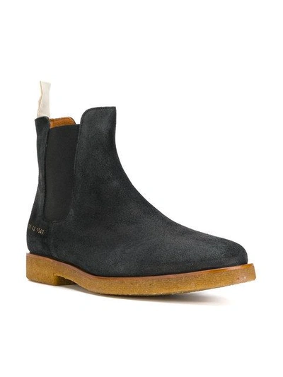 Shop Common Projects Waxed Chelsea Boots