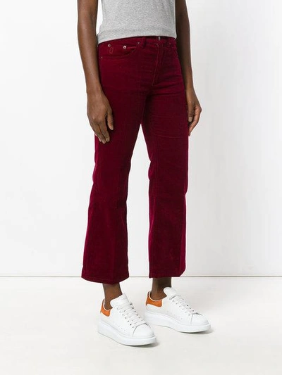 Shop Marc Jacobs Corduroy Cropped Trousers