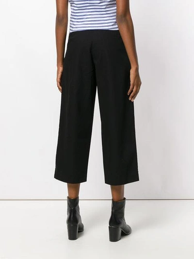 Shop Alexander Wang T Cropped Trousers In Black