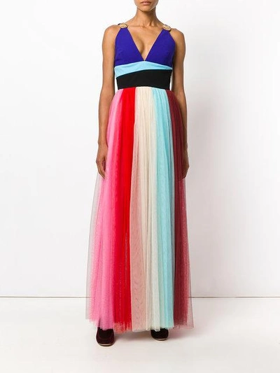 Shop Fausto Puglisi Colour Block Dress - Multicolour