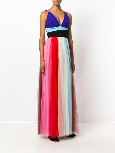 Shop Fausto Puglisi Colour Block Dress - Multicolour