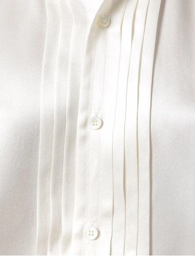 Shop Tom Ford Pleated Front Shirt - White