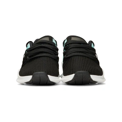 Shop Adidas Originals Black & Blue Eqt Racing Adv Sneakers