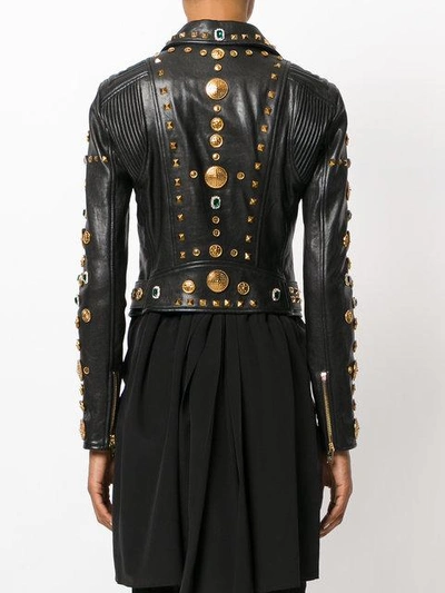 Shop Fausto Puglisi Studded Biker Jacket