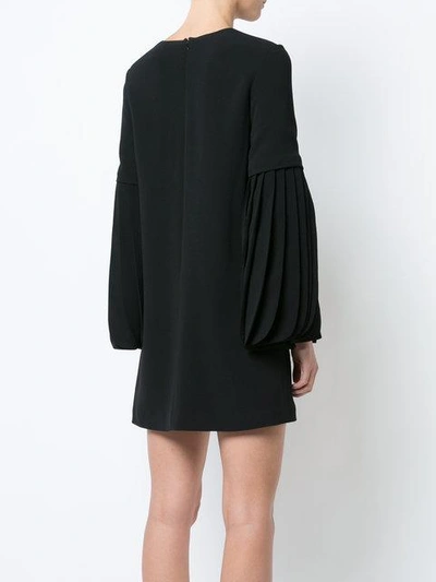 Shop Brandon Maxwell Pleated Sleeves Dress