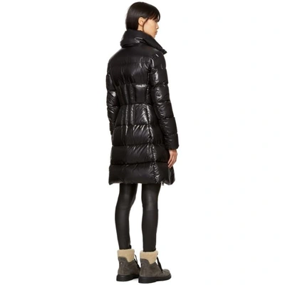 Shop Moncler Black Down Jasminum Jacket