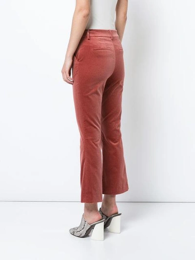 Shop Frame Cropped Velvet Trousers