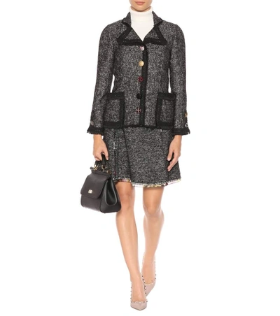 Shop Dolce & Gabbana Tweed Skirt In Faetasy (eot Priet)