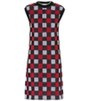 MARNI CHECKED COTTON-BLEND DRESS,P00264005