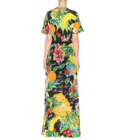 Shop Camilla Floral-printed Silk Maxi Dress In Call Me Carmee