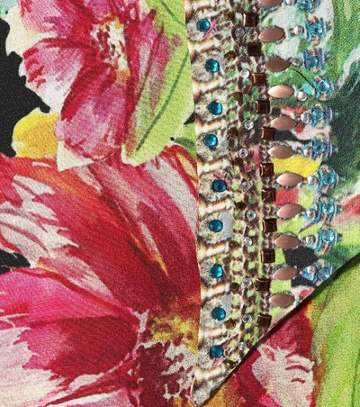 Shop Camilla Floral-printed Silk Maxi Dress In Call Me Carmee