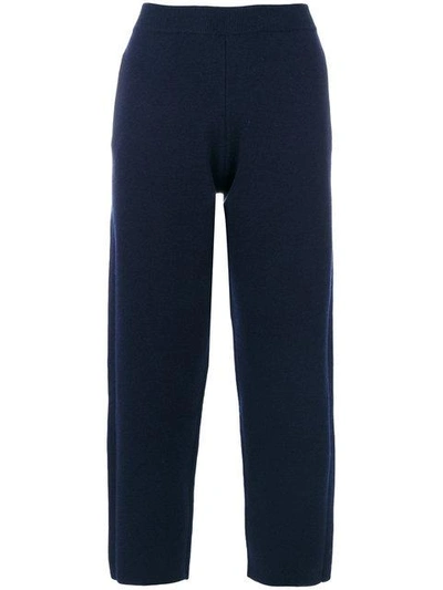 Shop Joseph Knitted Trousers - Blue