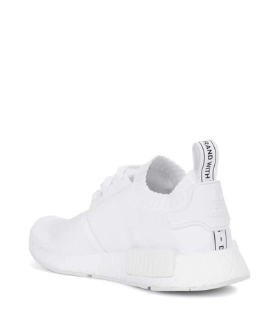 Shop Adidas Originals Nmd_r1 Sneakers In Ftwwht