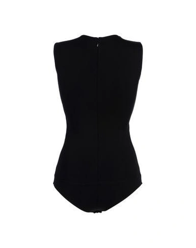 Shop Mugler Woman Bodysuit Black Size 10 Viscose, Elastane