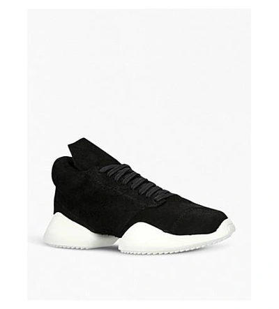 Shop Rick Owens Vicious Runner Sneakers In Blk/white