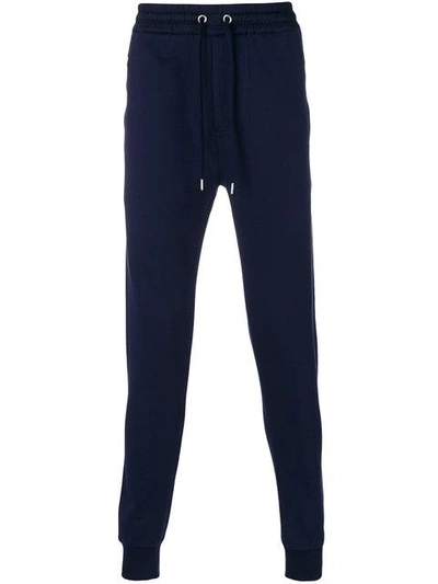 Shop Burberry Cotton Sweatpants - Blue
