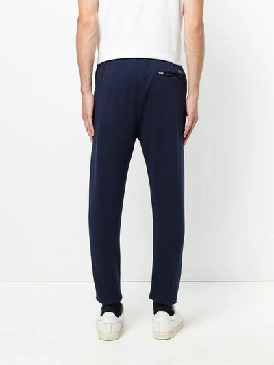 Shop Burberry Cotton Sweatpants - Blue