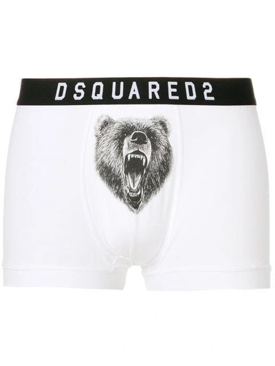 Shop Dsquared2 Bear Print Trunks