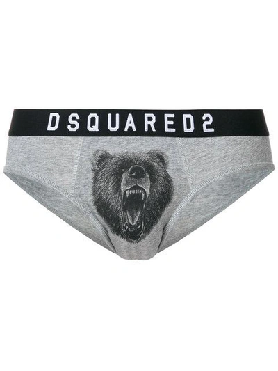 Shop Dsquared2 Bear Printed Briefs