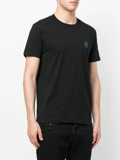 Shop Belstaff T-shirt Mit Logo-patch In Black