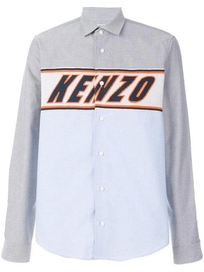 Shop Kenzo Knit Insert Shirt