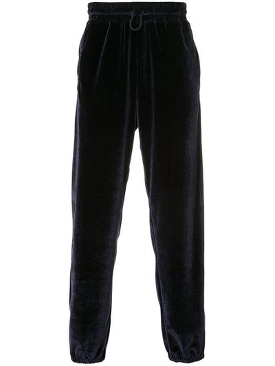 Shop Golden Goose Drawstring-waist Track Pants In Blue