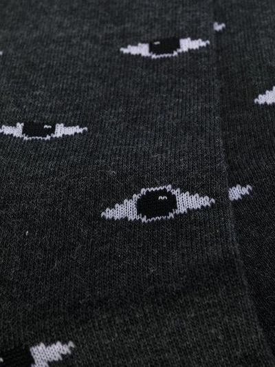 Shop Kenzo Eyes Socks - Grey