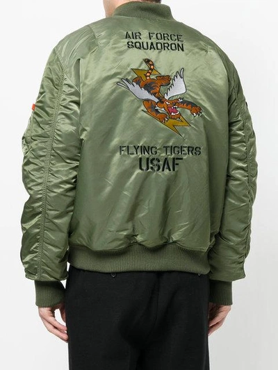 Shop Alpha Industries Tiger Bomber Jacket - Green