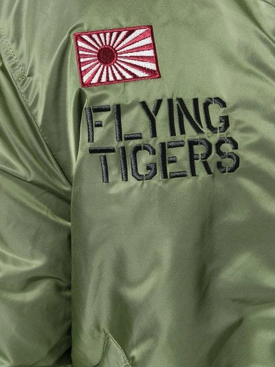 Shop Alpha Industries Tiger Bomber Jacket - Green