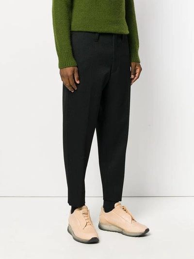 Shop Marni Cropped Pleated Trousers