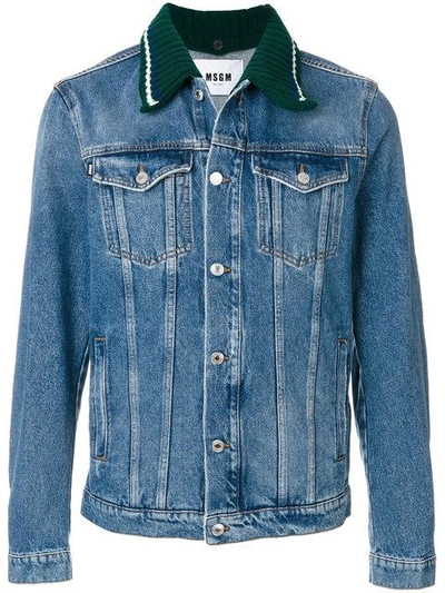 Shop Msgm Denim Jacket