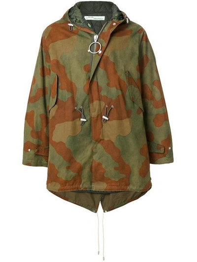 Shop Off-white Camouflage Rain Coat