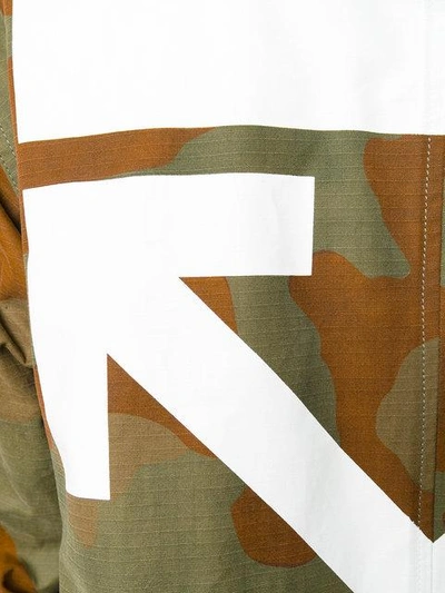 Shop Off-white Camouflage Rain Coat