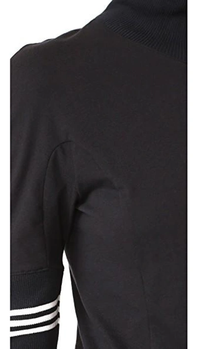 Shop Y-3 Long Sleeve Graphic Top In Black
