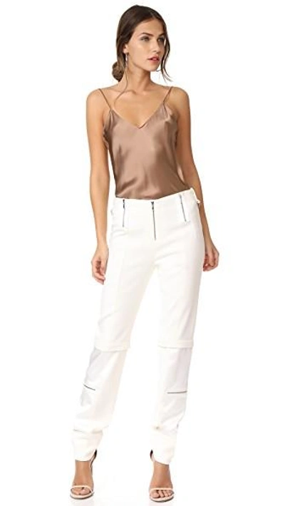 Shop Jonathan Simkhai Panel Cocktail Pants In Bone