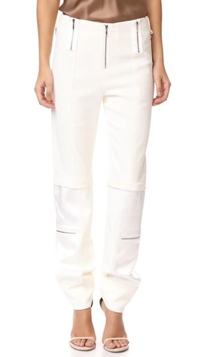 Jonathan Simkhai Panel Cocktail Pants In Bone