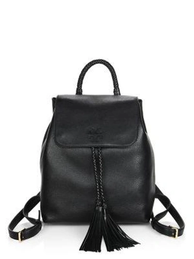 Tory Burch Taylor Textured Leather Backpack In Black | ModeSens
