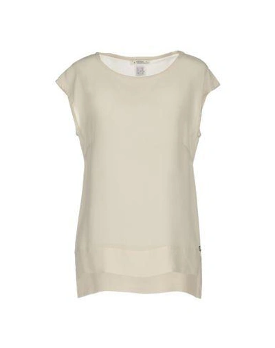 Shop Ottod'ame Silk Top In Ivory