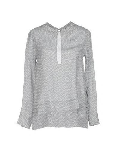 Shop Ottod'ame Blouse In Light Grey