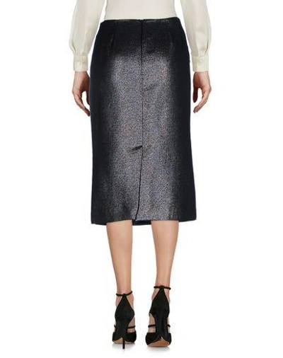 Shop Ottod'ame Woman Midi Skirt Lead Size 8 Polyester, Acrylic, Wool