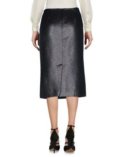 Ottod'ame Woman Midi Skirt Lead Size 8 Polyester, Acrylic, Wool In Lead