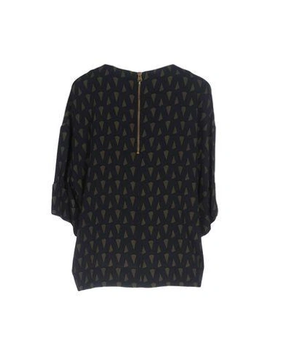 Shop Ottod'ame Blouses In Dark Blue