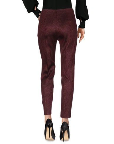 Shop Ottod'ame Casual Pants In Maroon