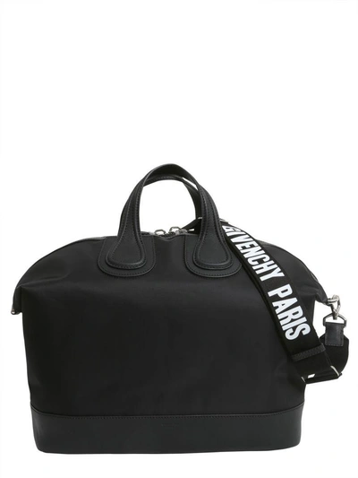 Shop Givenchy Nightingale Duffle Bag In Nero