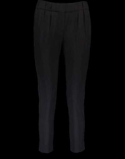 Shop Brunello Cucinelli Pull On Trouser In Onyx